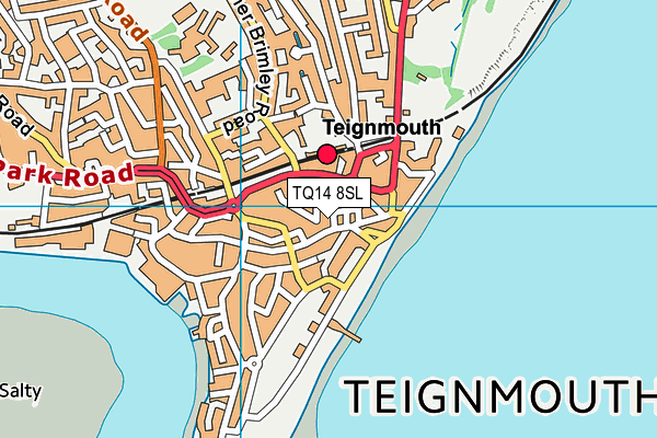 TQ14 8SL map - OS VectorMap District (Ordnance Survey)