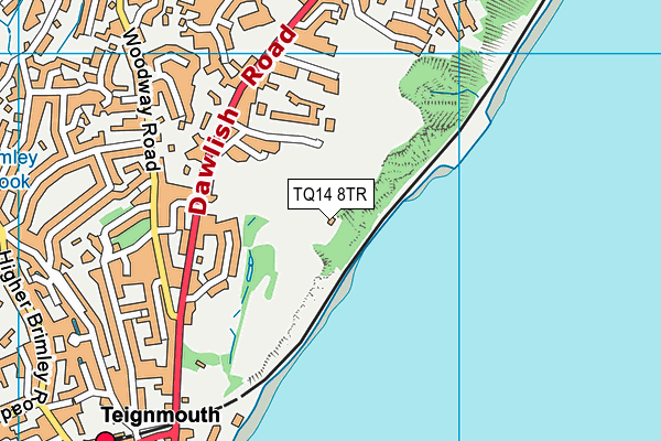 TQ14 8TR map - OS VectorMap District (Ordnance Survey)