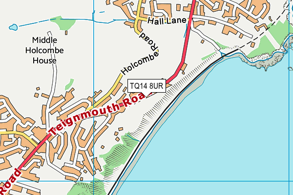 TQ14 8UR map - OS VectorMap District (Ordnance Survey)