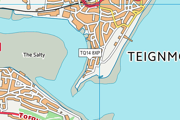 TQ14 8XP map - OS VectorMap District (Ordnance Survey)