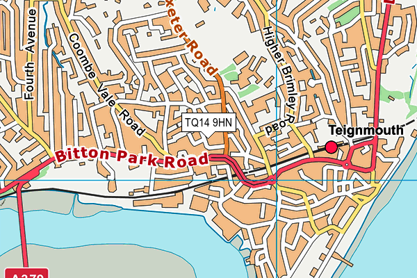 TQ14 9HN map - OS VectorMap District (Ordnance Survey)