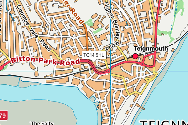 TQ14 9HU map - OS VectorMap District (Ordnance Survey)