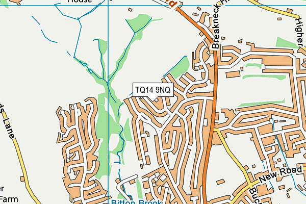 TQ14 9NQ map - OS VectorMap District (Ordnance Survey)