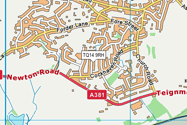 Map of MOORS PARK (BISHOPSTEIGNTON) LIMITED at district scale