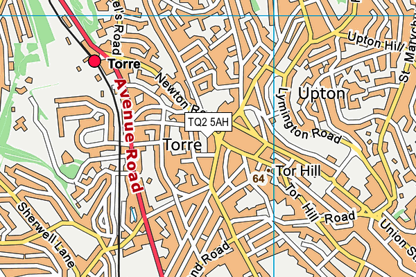 TQ2 5AH map - OS VectorMap District (Ordnance Survey)