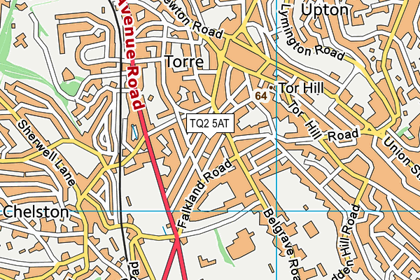 TQ2 5AT map - OS VectorMap District (Ordnance Survey)