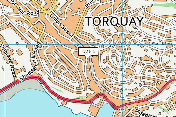 TQ2 5DJ map - OS VectorMap District (Ordnance Survey)