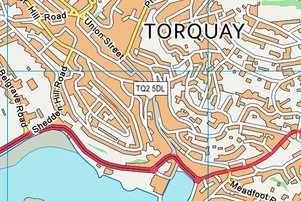 TQ2 5DL map - OS VectorMap District (Ordnance Survey)