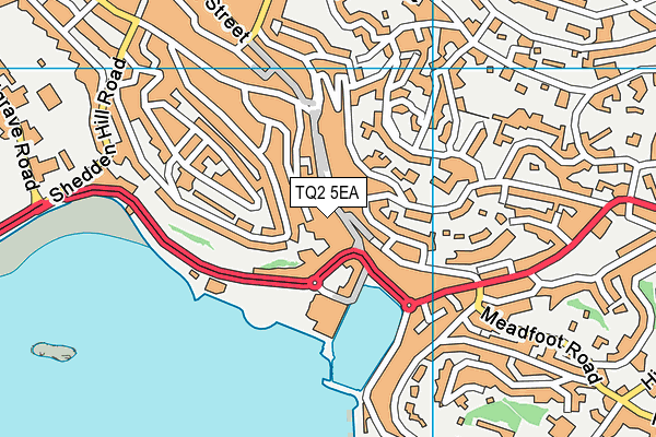 TQ2 5EA map - OS VectorMap District (Ordnance Survey)