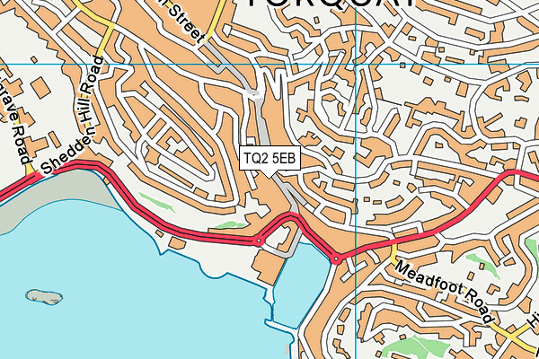 TQ2 5EB map - OS VectorMap District (Ordnance Survey)