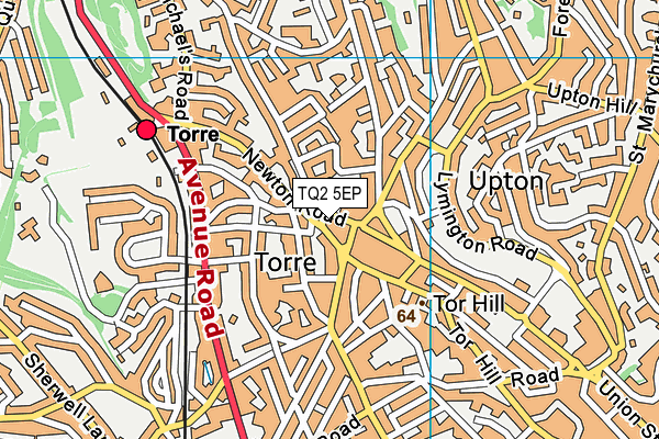 TQ2 5EP map - OS VectorMap District (Ordnance Survey)