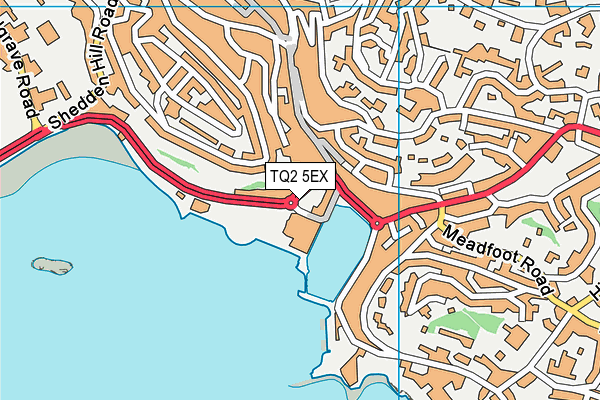 TQ2 5EX map - OS VectorMap District (Ordnance Survey)