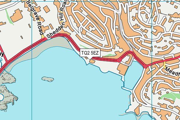 TQ2 5EZ map - OS VectorMap District (Ordnance Survey)