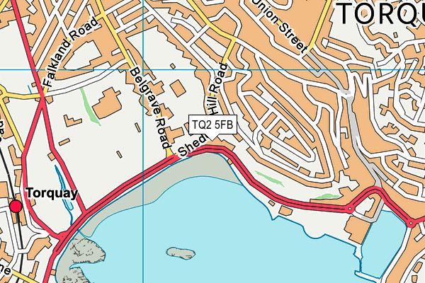 TQ2 5FB map - OS VectorMap District (Ordnance Survey)