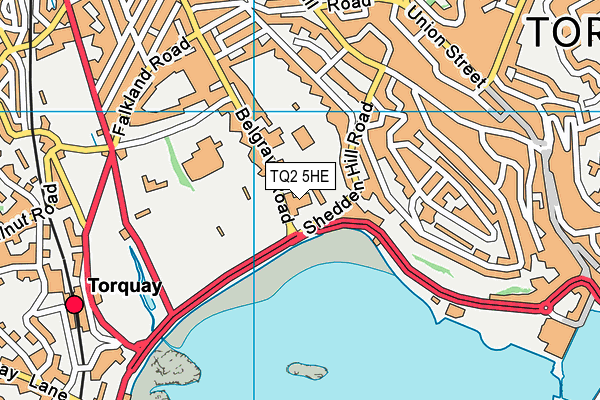 TQ2 5HE map - OS VectorMap District (Ordnance Survey)