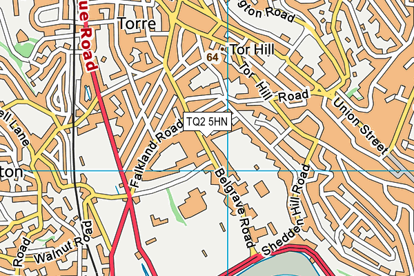 TQ2 5HN map - OS VectorMap District (Ordnance Survey)