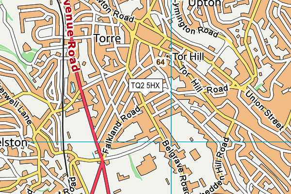 TQ2 5HX map - OS VectorMap District (Ordnance Survey)