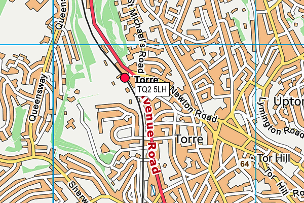 TQ2 5LH map - OS VectorMap District (Ordnance Survey)