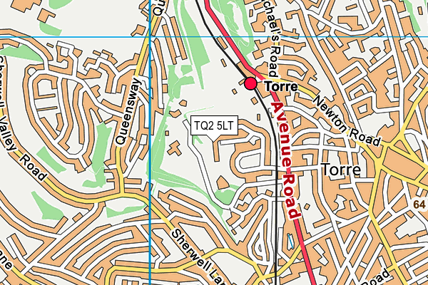 TQ2 5LT map - OS VectorMap District (Ordnance Survey)