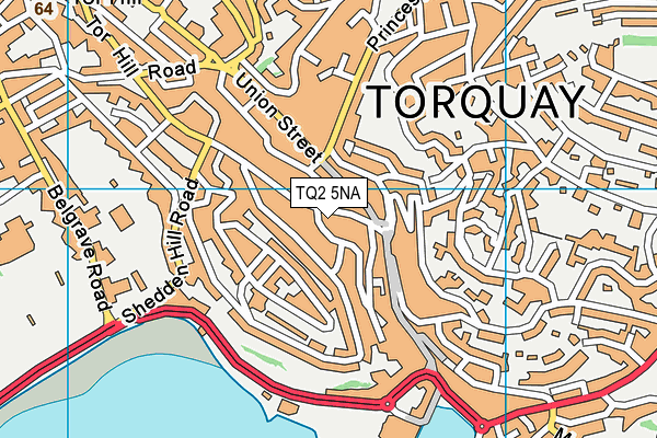 TQ2 5NA map - OS VectorMap District (Ordnance Survey)