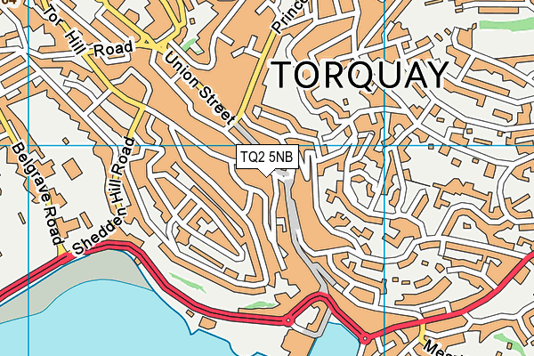 TQ2 5NB map - OS VectorMap District (Ordnance Survey)