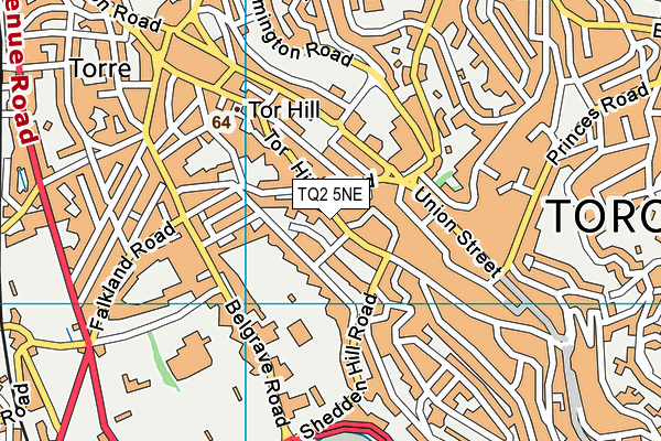 TQ2 5NE map - OS VectorMap District (Ordnance Survey)