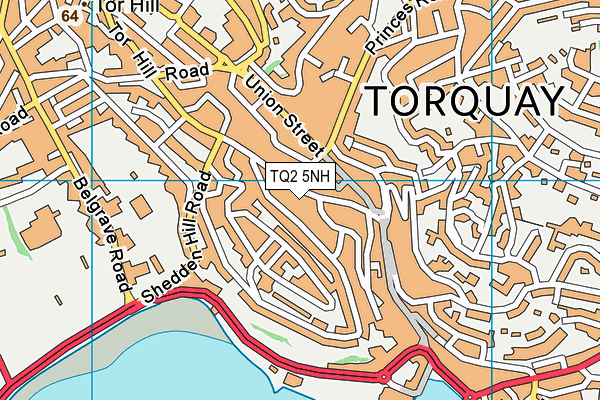 TQ2 5NH map - OS VectorMap District (Ordnance Survey)