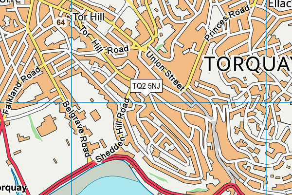 TQ2 5NJ map - OS VectorMap District (Ordnance Survey)