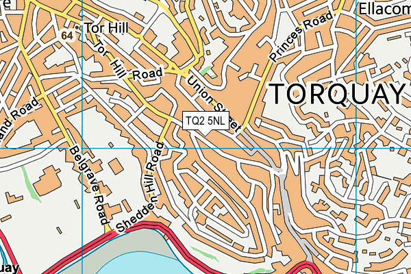 TQ2 5NL map - OS VectorMap District (Ordnance Survey)