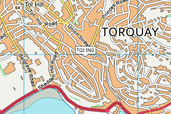 TQ2 5NQ map - OS VectorMap District (Ordnance Survey)