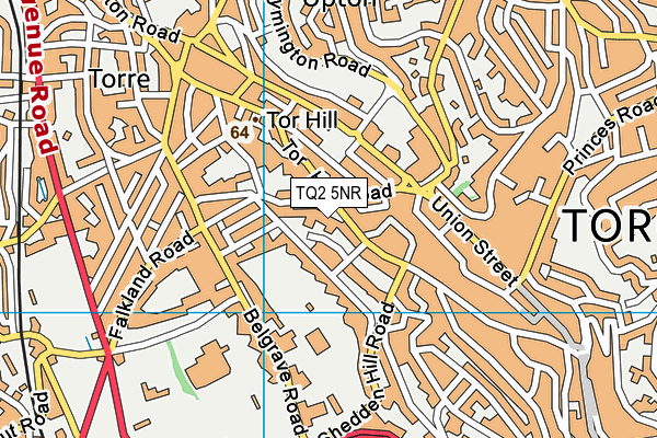 TQ2 5NR map - OS VectorMap District (Ordnance Survey)