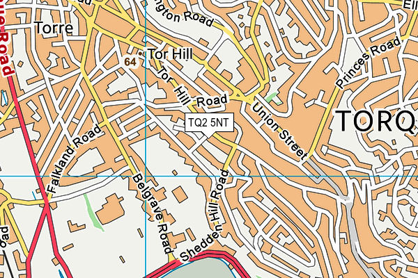 TQ2 5NT map - OS VectorMap District (Ordnance Survey)