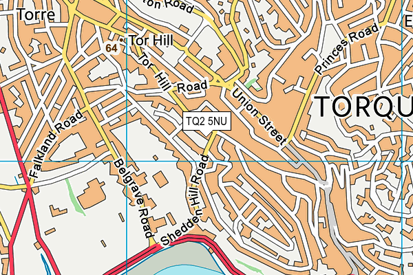 TQ2 5NU map - OS VectorMap District (Ordnance Survey)