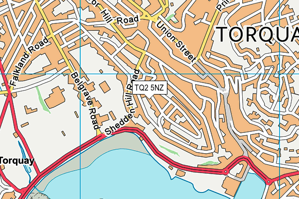 TQ2 5NZ map - OS VectorMap District (Ordnance Survey)