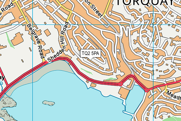 TQ2 5PA map - OS VectorMap District (Ordnance Survey)