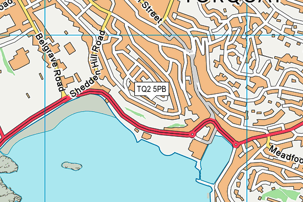 TQ2 5PB map - OS VectorMap District (Ordnance Survey)