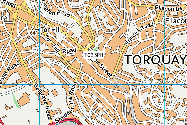 TQ2 5PH map - OS VectorMap District (Ordnance Survey)