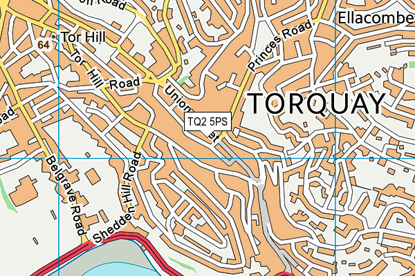 TQ2 5PS map - OS VectorMap District (Ordnance Survey)