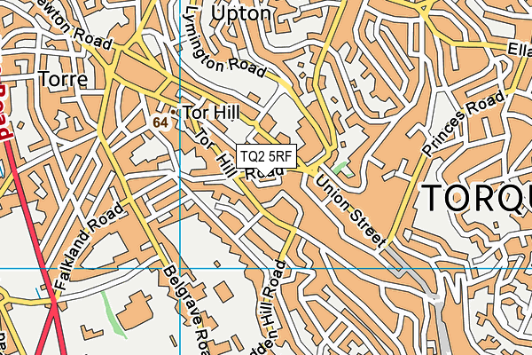 TQ2 5RF map - OS VectorMap District (Ordnance Survey)