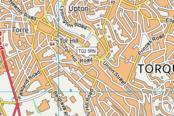 TQ2 5RN map - OS VectorMap District (Ordnance Survey)