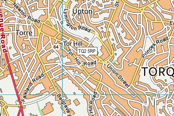 TQ2 5RP map - OS VectorMap District (Ordnance Survey)