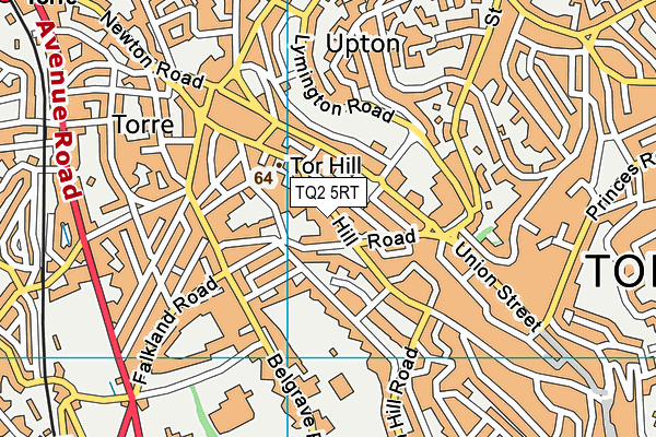 TQ2 5RT map - OS VectorMap District (Ordnance Survey)