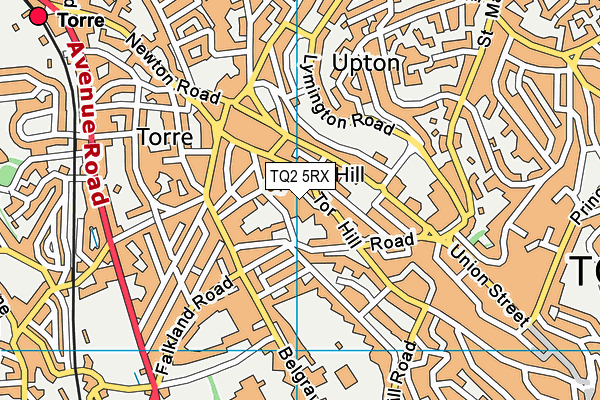 TQ2 5RX map - OS VectorMap District (Ordnance Survey)