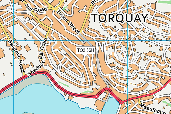 TQ2 5SH map - OS VectorMap District (Ordnance Survey)