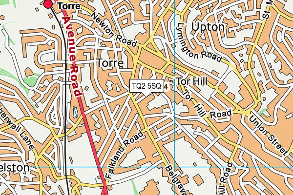 TQ2 5SQ map - OS VectorMap District (Ordnance Survey)