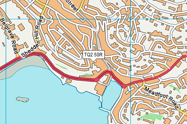 TQ2 5SR map - OS VectorMap District (Ordnance Survey)