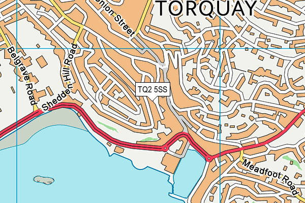 TQ2 5SS map - OS VectorMap District (Ordnance Survey)