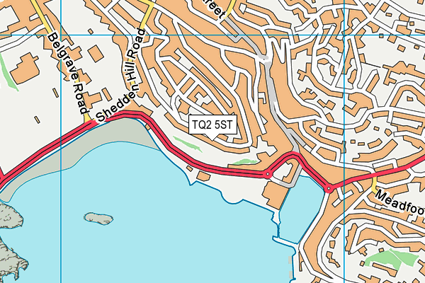 TQ2 5ST map - OS VectorMap District (Ordnance Survey)