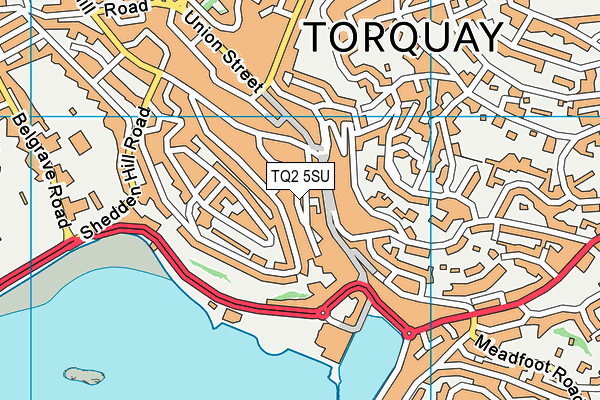 TQ2 5SU map - OS VectorMap District (Ordnance Survey)