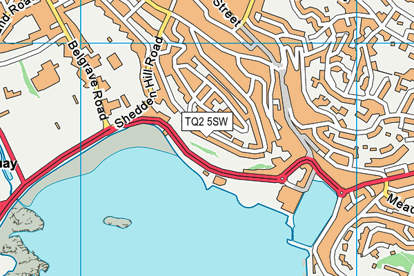 TQ2 5SW map - OS VectorMap District (Ordnance Survey)